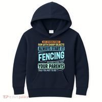 Funny Fencing Sport Pun Kids Hoodie thumb 0