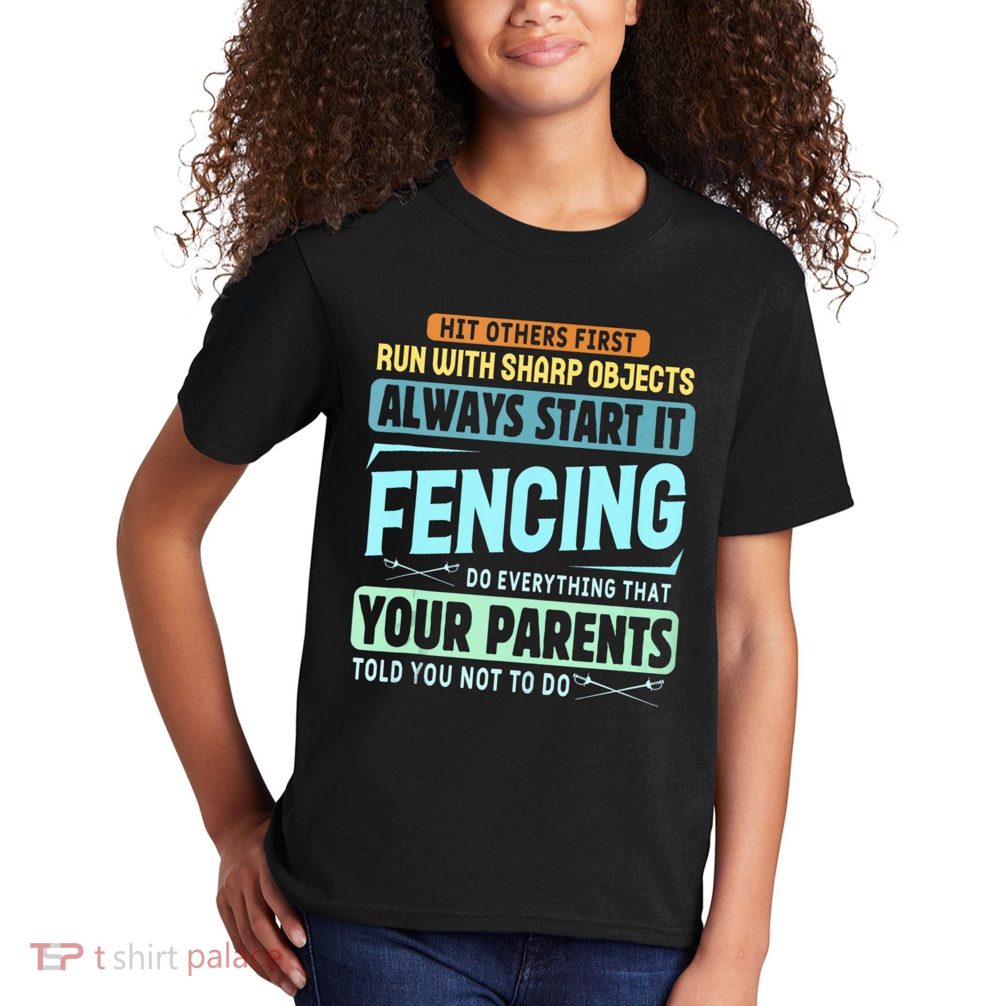 Funny Fencing Sport Pun Kids T-Shirt