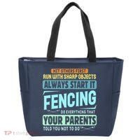 Funny Fencing Sport Pun Tote Bag thumb 0