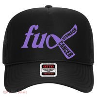Funny Fuck Stomach Cancer Awareness Ribbon Gifts Hat thumb 0
