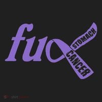 Funny Fuck Stomach Cancer Awareness Ribbon Gifts Hat thumb 2