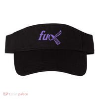 Funny Fuck Stomach Cancer Awareness Ribbon Gifts Visor thumb 0