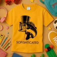 Funny Fancy Sofishticated Kids T-Shirt thumb 3
