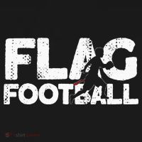 Flag Football Silhouette On Flag Football T-Shirt thumb 7