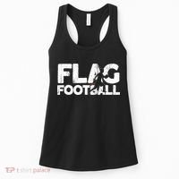 Flag Football Silhouette On Flag Football Women's Tank Top thumb 0