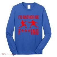 Funny Fencing Sport Gift Cute Fencers Fighters Meaningful Gift Long Sleeve Shirt thumb 0
