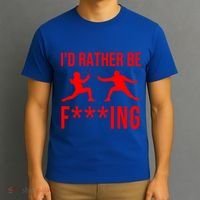 Funny Fencing Sport Gift Cute Fencers Fighters Meaningful Gift T-Shirt thumb 3