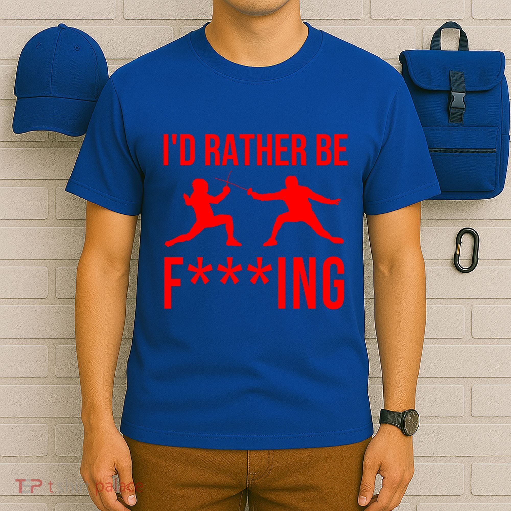 Funny Fencing Sport Gift Cute Fencers Fighters Meaningful Gift T-Shirt