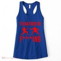 Funny Fencing Sport Gift Cute Fencers Fighters Meaningful Gift Women's Tank Top thumb 0