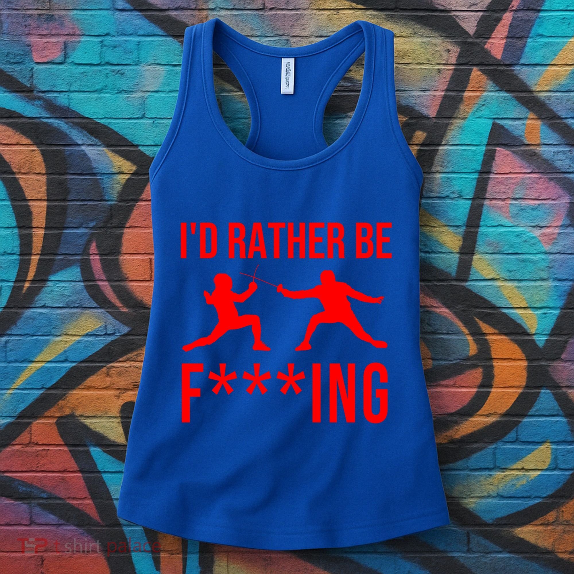 Funny Fencing Sport Gift Cute Fencers Fighters Meaningful Gift Women's Tank Top