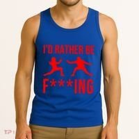Funny Fencing Sport Gift Cute Fencers Fighters Meaningful Gift Tank Top thumb 3
