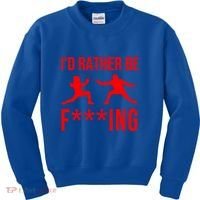 Funny Fencing Sport Gift Cute Fencers Fighters Meaningful Gift Kids Sweatshirt thumb 0