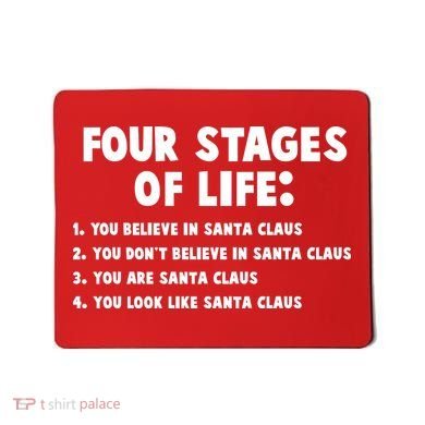 Funny Four Stages Of Life Mousepad