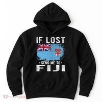 Fiji Flag Souvenir If Lost Send Me To Fiji Hoodie thumb 0