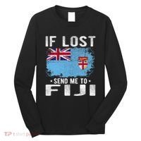Fiji Flag Souvenir If Lost Send Me To Fiji Long Sleeve Shirt thumb 0