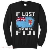 Fiji Flag Souvenir If Lost Send Me To Fiji Sweatshirt thumb 0