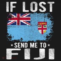 Fiji Flag Souvenir If Lost Send Me To Fiji Sweatshirt thumb 3