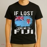 Fiji Flag Souvenir If Lost Send Me To Fiji T-Shirt thumb 3
