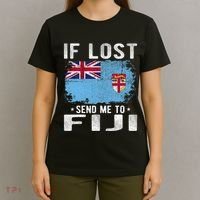 Fiji Flag Souvenir If Lost Send Me To Fiji T-Shirt thumb 4