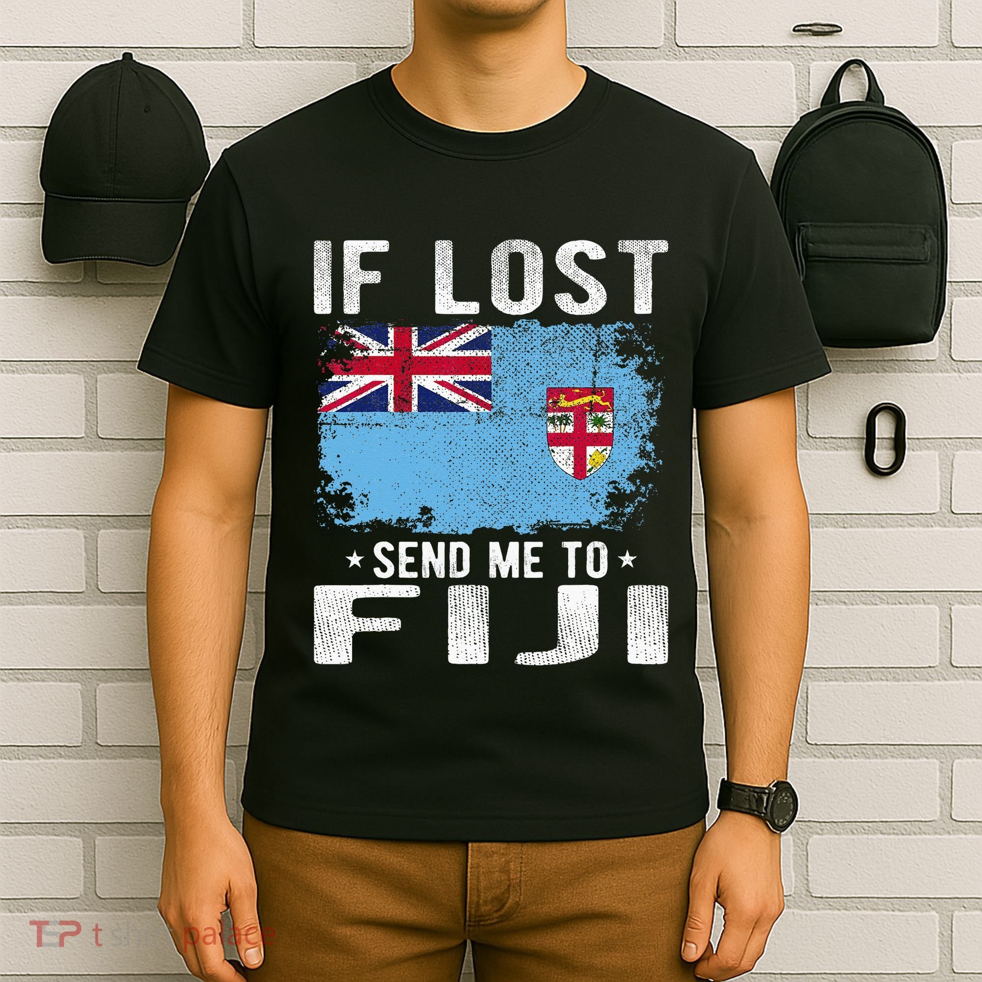 Fiji Flag Souvenir If Lost Send Me To Fiji T-Shirt