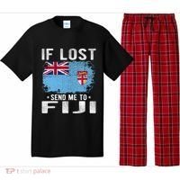 Fiji Flag Souvenir If Lost Send Me To Fiji Pajama Set thumb 0