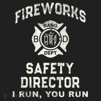 Funny FIREWORKS SAFETY DIRECTOR Firefighter America Red Pyro Hat thumb 2
