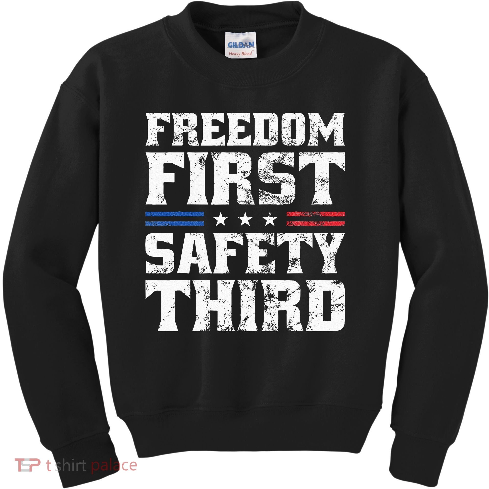 Freedom First Safety Third Fireworks 4th July Patriotic Men Kids Sweatshirt