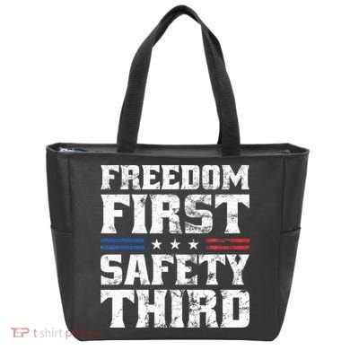 Freedom First Safety Third Fireworks 4th July Patriotic Men Tote Bag
