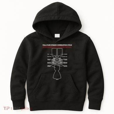 Full Flow Staged Combustion Cycle - Rocket Science Kids Hoodie