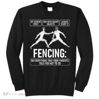 Fencing Fencer Swordsman Swordmanship Sabre Epee Sweatshirt