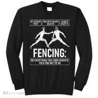 Fencing Fencer Swordsman Swordmanship Sabre Epee Sweatshirt thumb 0