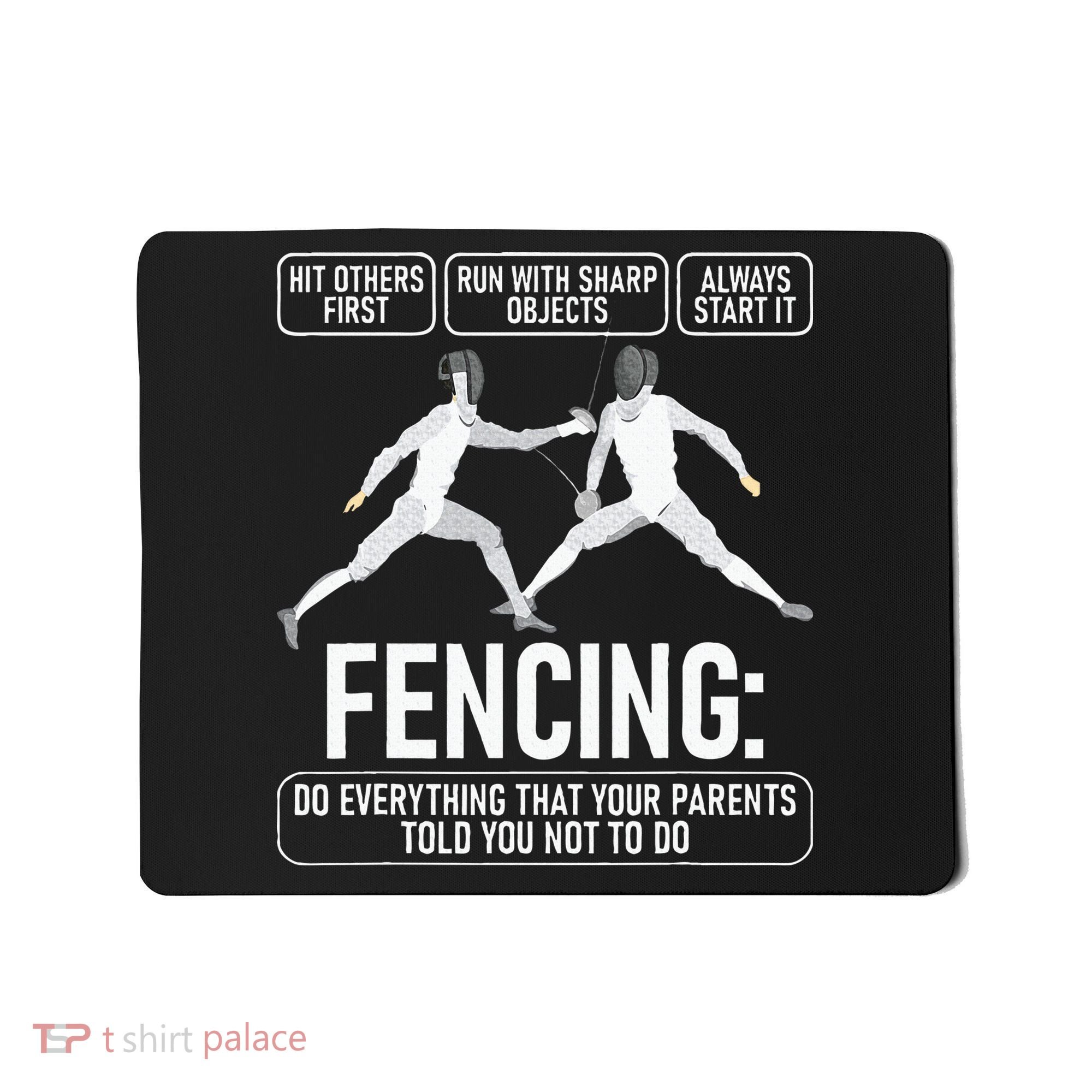 Fencing Fencer Swordsman Swordmanship Sabre Epee Mousepad