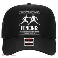 Fencing Fencer Swordsman Swordmanship Sabre Epee Hat thumb 0