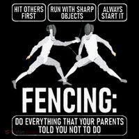 Fencing Fencer Swordsman Swordmanship Sabre Epee Toddler Hoodie thumb 2