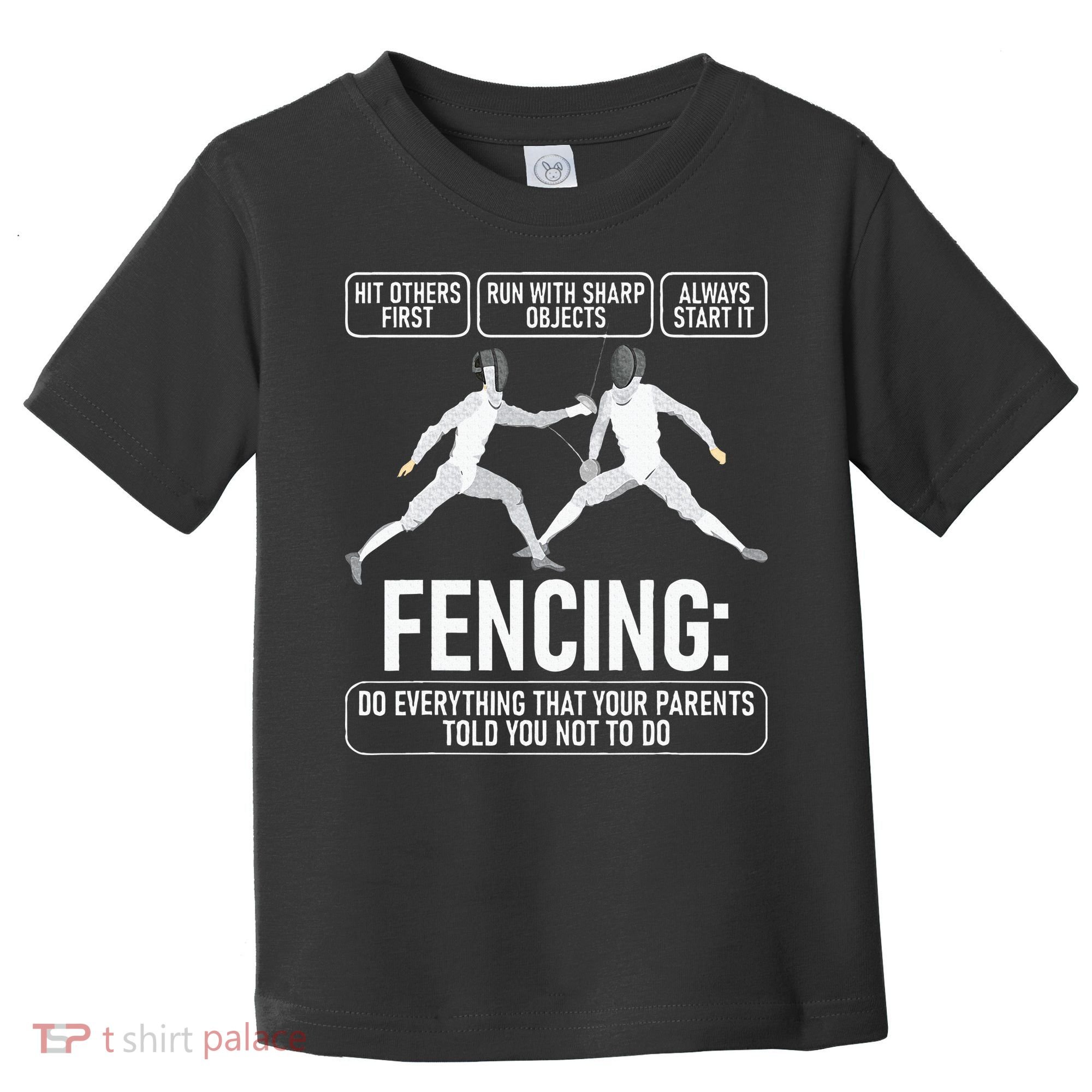 Fencing Fencer Swordsman Swordmanship Sabre Epee Toddler T-Shirt