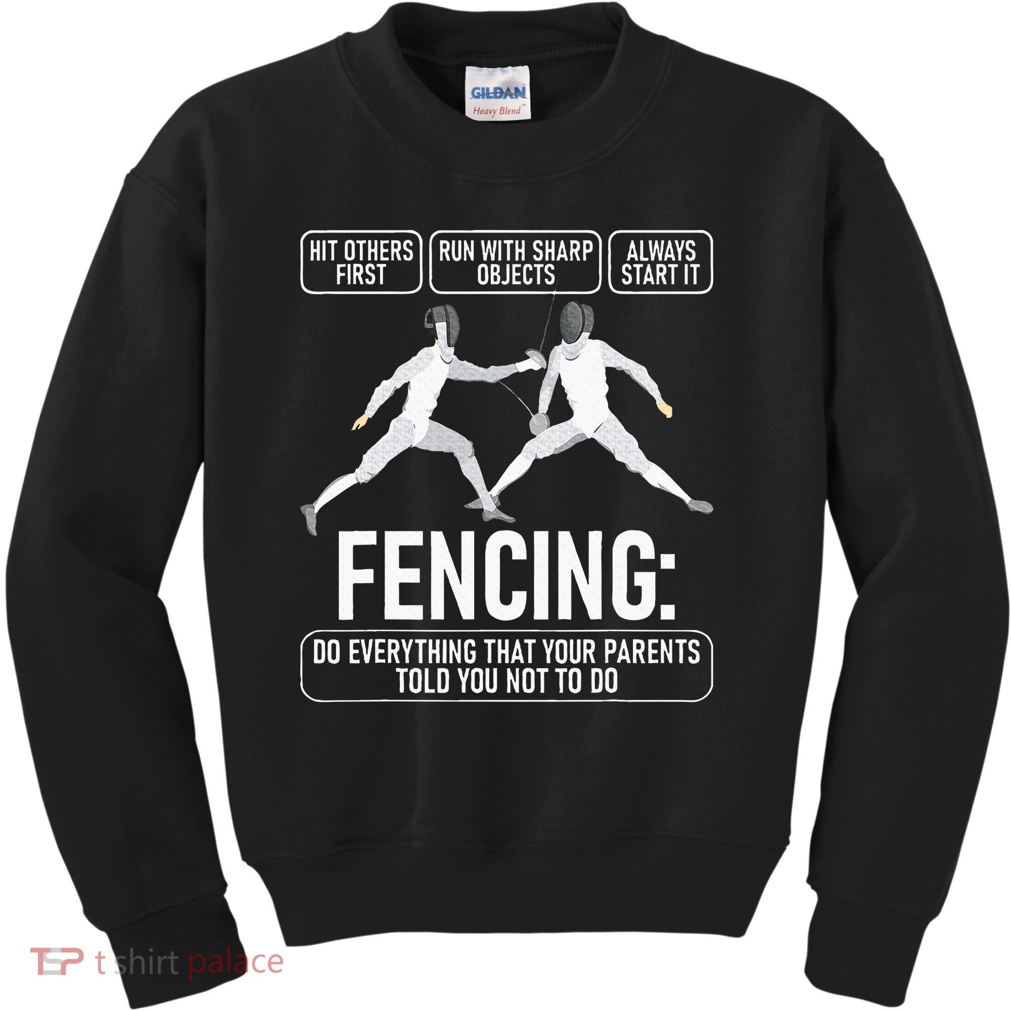 Fencing Fencer Swordsman Swordmanship Sabre Epee Kids Sweatshirt