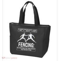 Fencing Fencer Swordsman Swordmanship Sabre Epee Tote Bag thumb 3