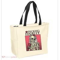 Fucking Finally Sugar Skull Bride Engagement Bride Squad Tote Bag thumb 2