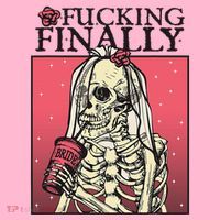 Fucking Finally Sugar Skull Bride Engagement Bride Squad Coaster thumb 2