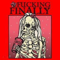 Fucking Finally Sugar Skull Bride Engagement Bride Squad Santa Hat thumb 1