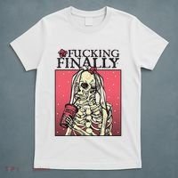 Fucking Finally Sugar Skull Bride Engagement Bride Squad T-Shirt thumb 5