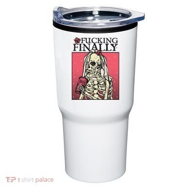 Fucking Finally Sugar Skull Bride Engagement Bride Squad Tumbler