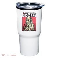 Fucking Finally Sugar Skull Bride Engagement Bride Squad Tumbler thumb 0