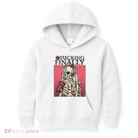 Fucking Finally Sugar Skull Bride Engagement Bride Squad Kids Hoodie thumb 0
