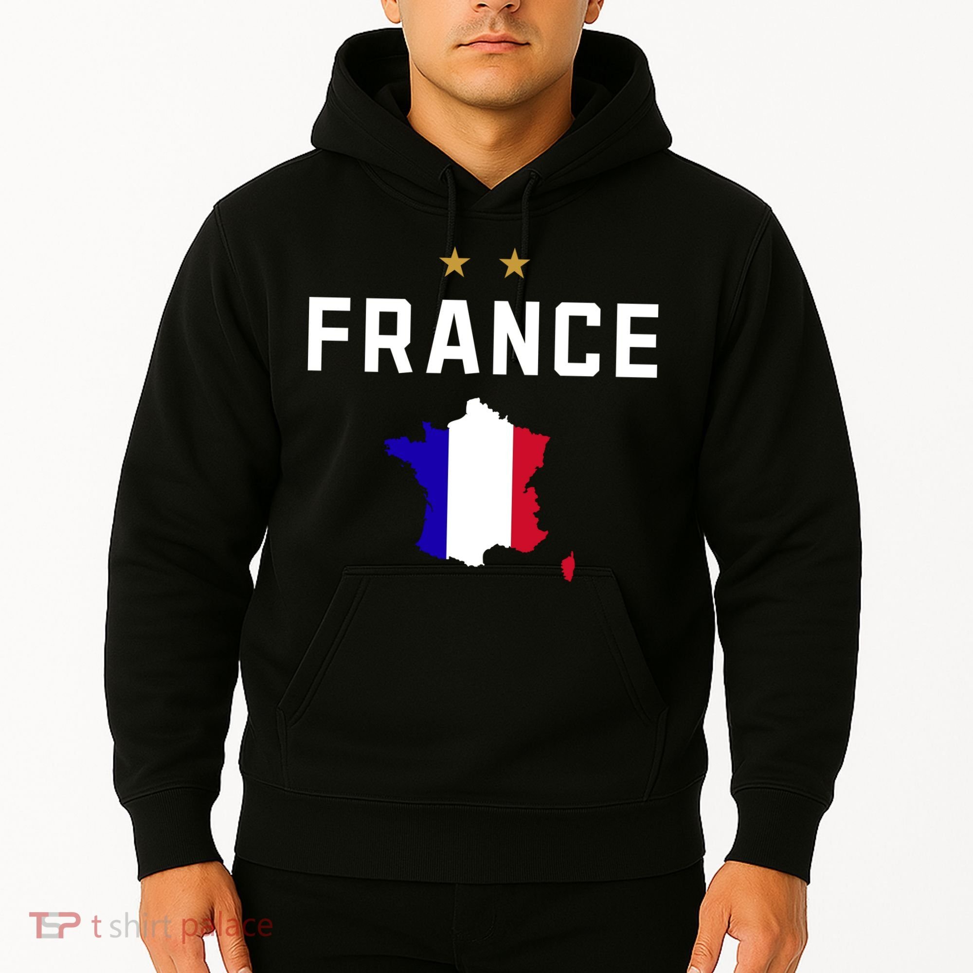 France Flag Soccer Jersey Hoodie