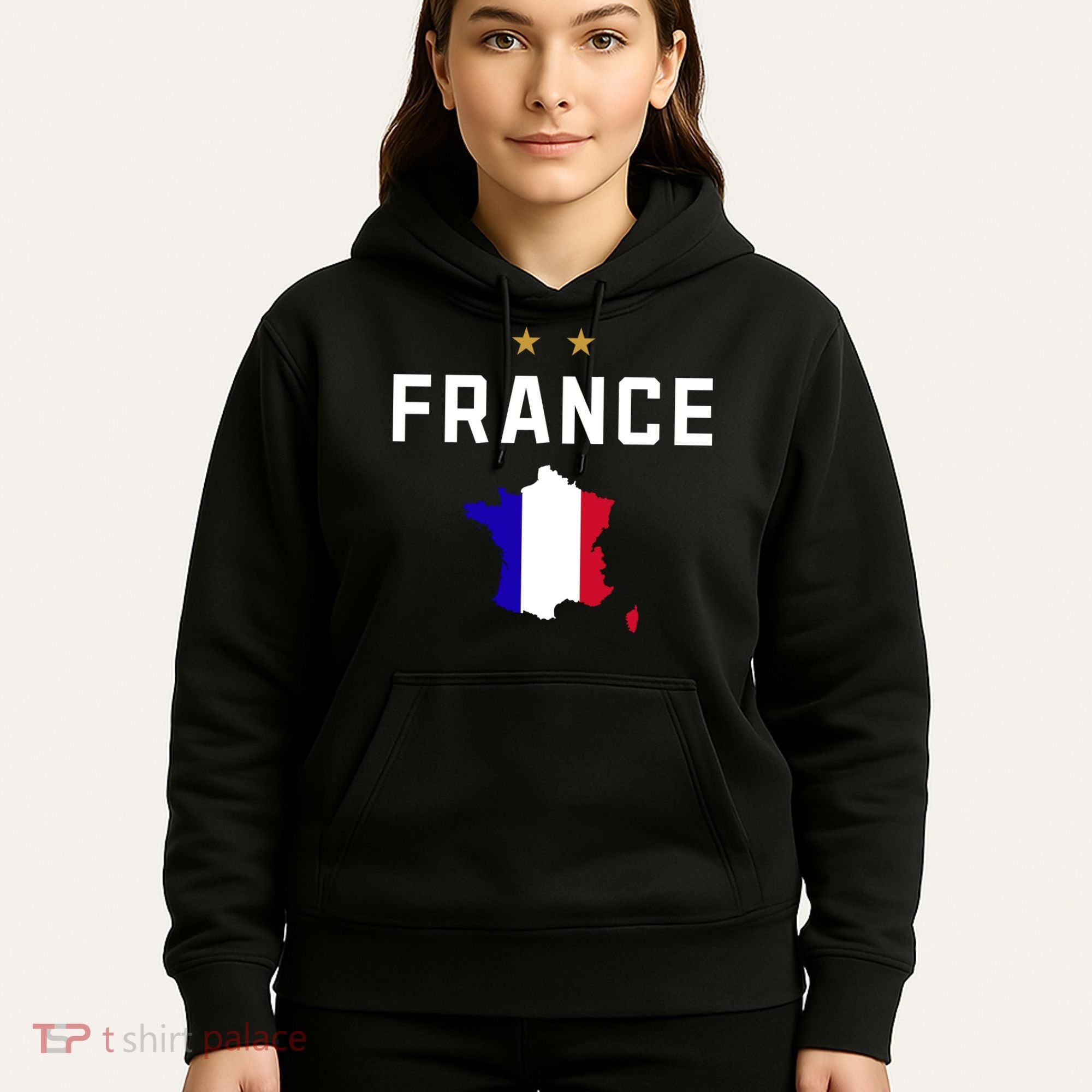 France Flag Soccer Jersey Hoodie