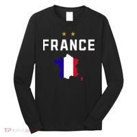France Flag Soccer Jersey Long Sleeve Shirt thumb 0