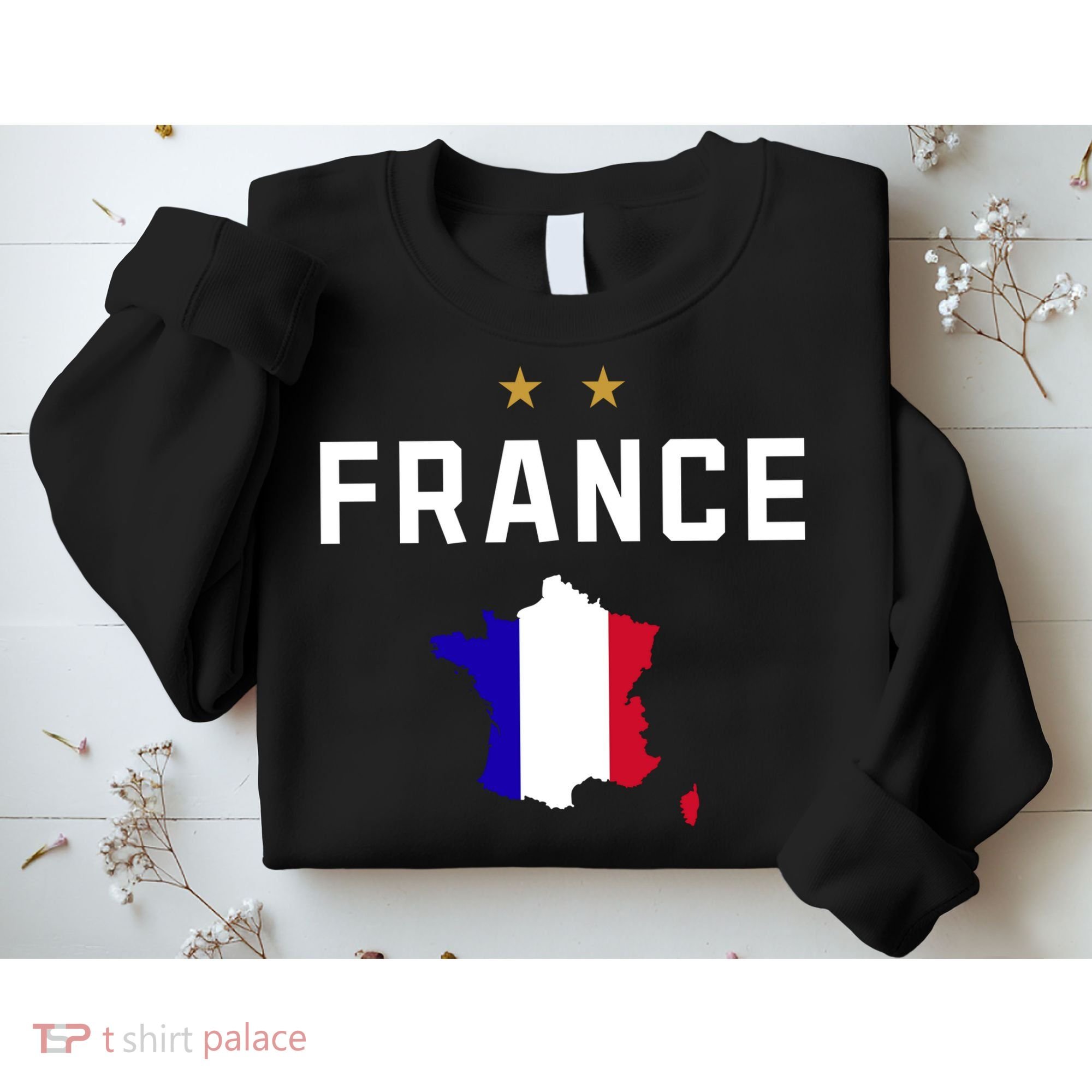 France Flag Soccer Jersey Sweatshirt