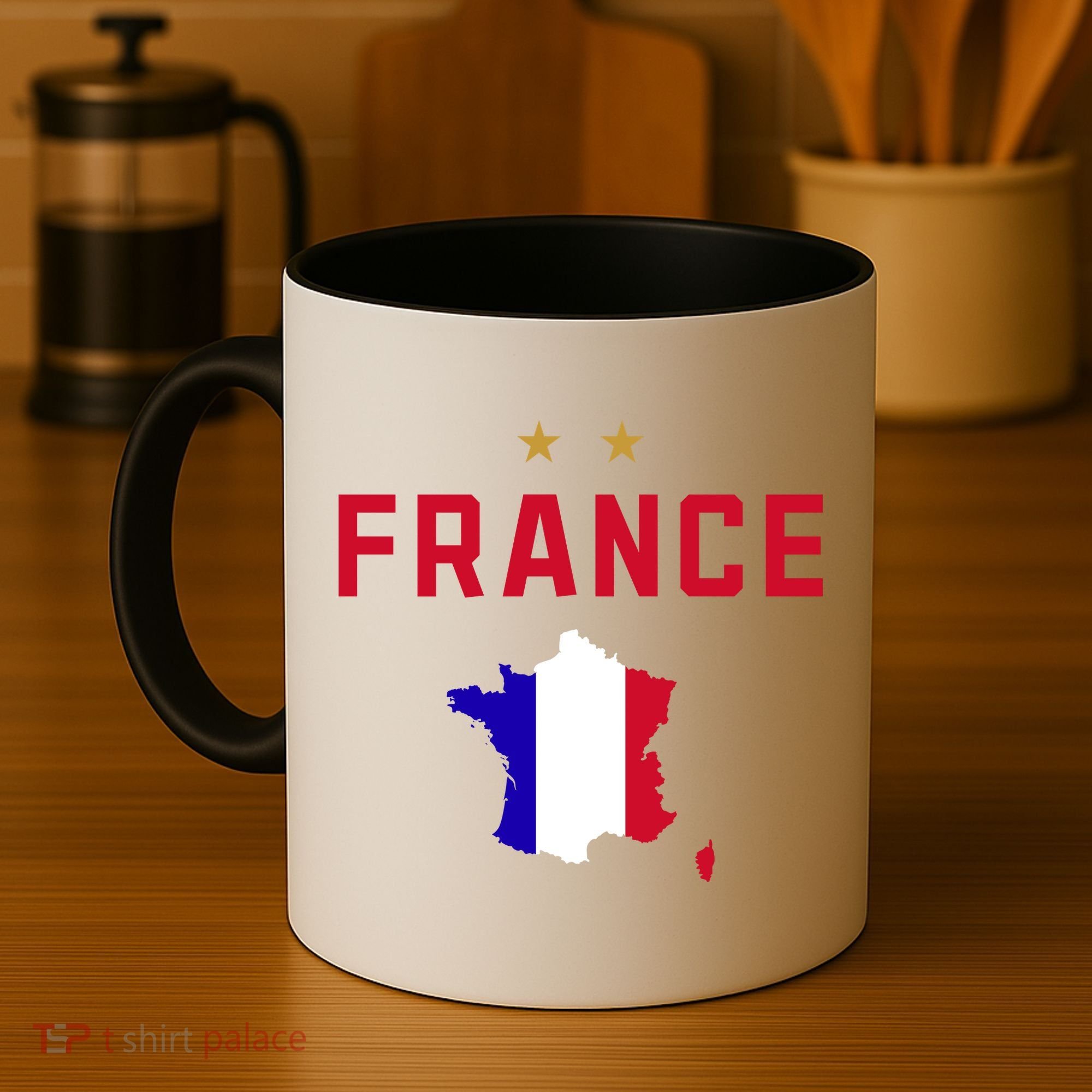 France Flag Soccer Jersey Coffee Mug