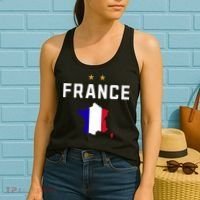France Flag Soccer Jersey Women's Tank Top thumb 2